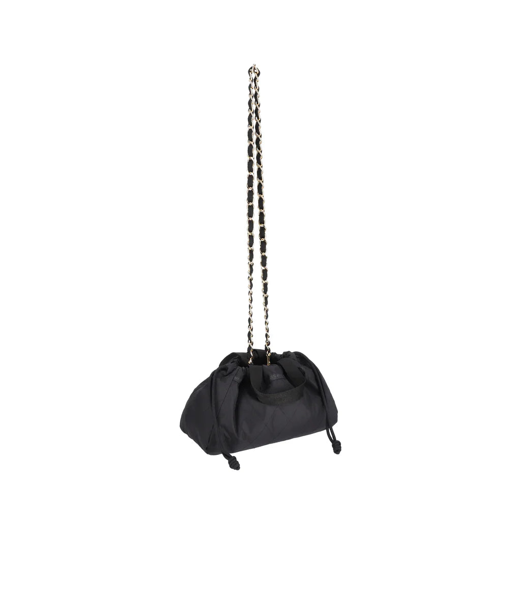 Chain E/W Drawstring Bag Midnight Quilt Chain