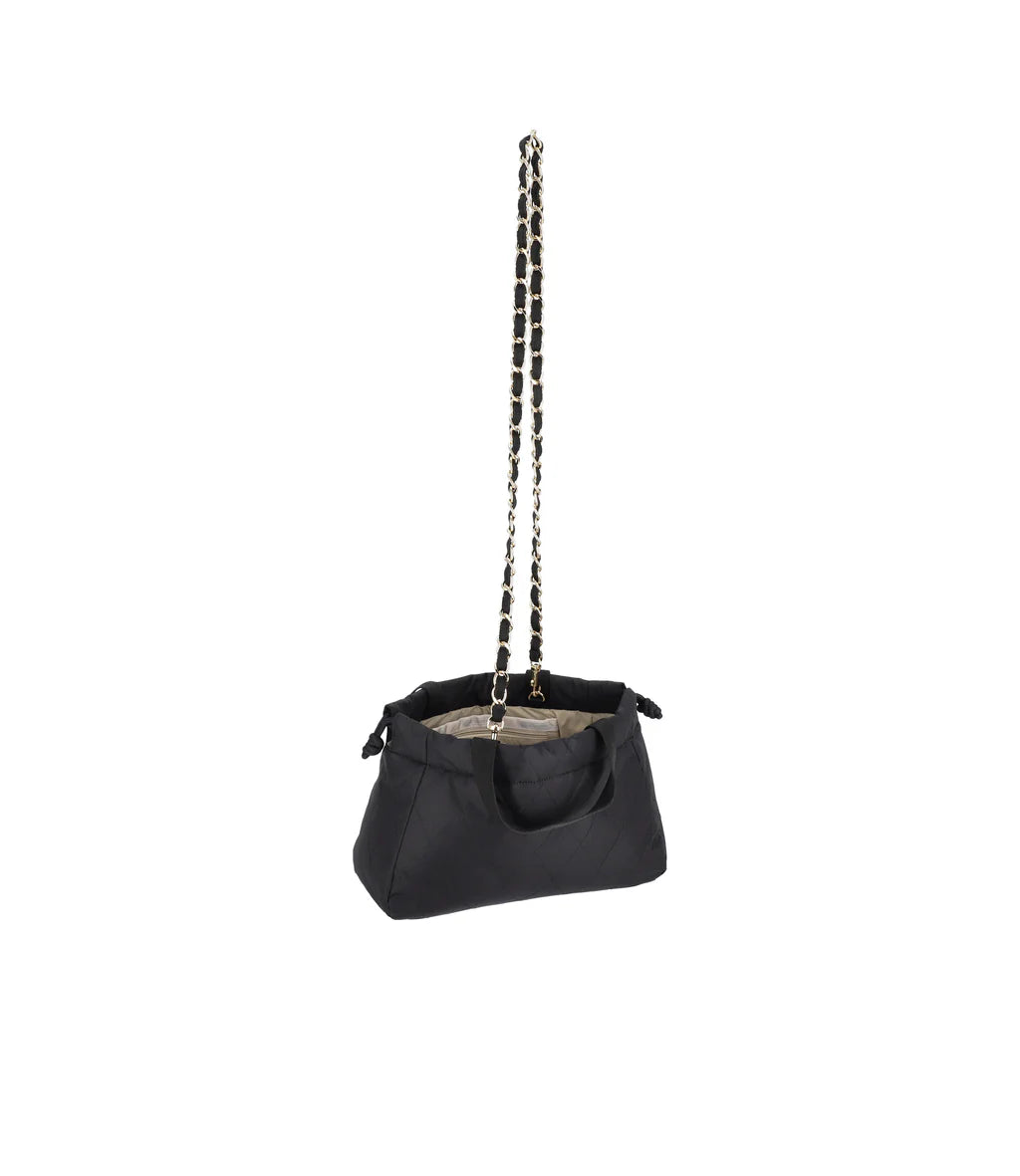Chain E/W Drawstring Bag Midnight Quilt Chain