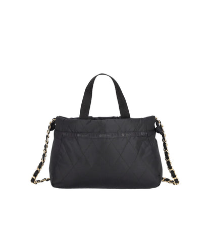 Chain E/W Drawstring Bag Midnight Quilt Chain