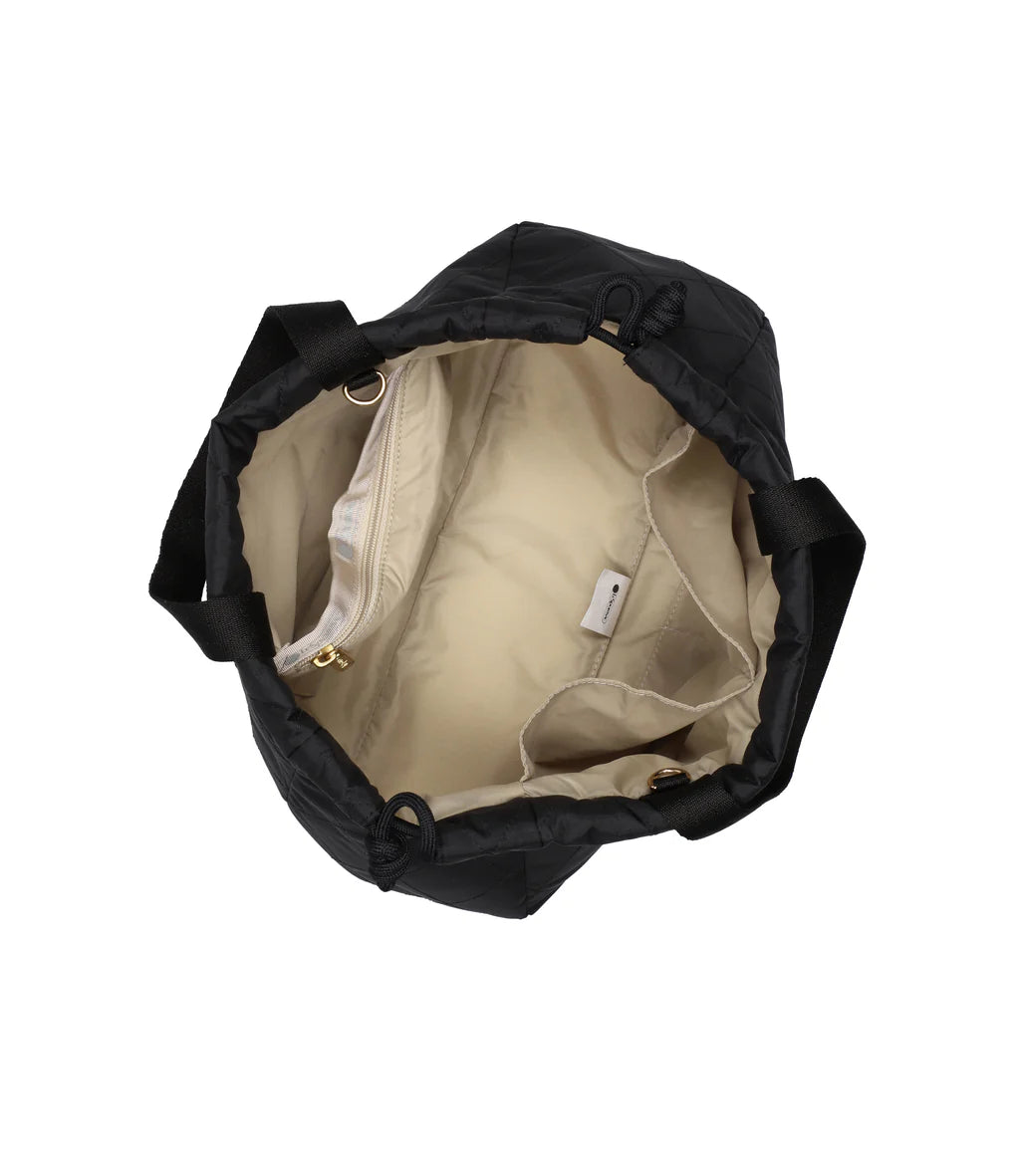 Chain E/W Drawstring Bag Midnight Quilt Chain