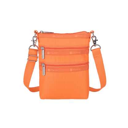 Tangerine 3 Zip Crossbody Bag