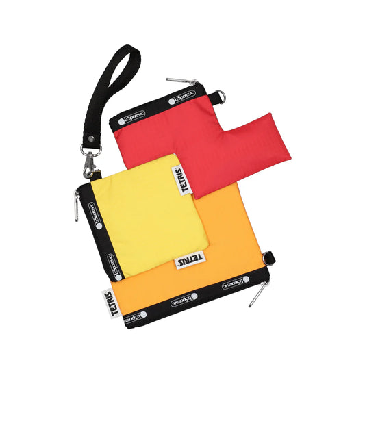 LeSportsac x Tetris Zip Pouch Set
