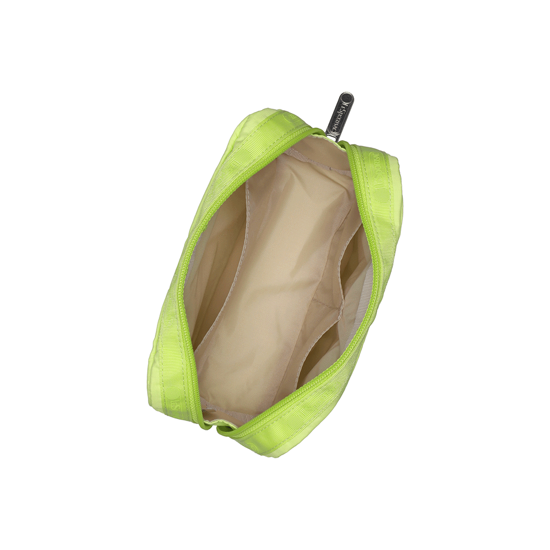 Lime Rectangular Cosmetic Pouch