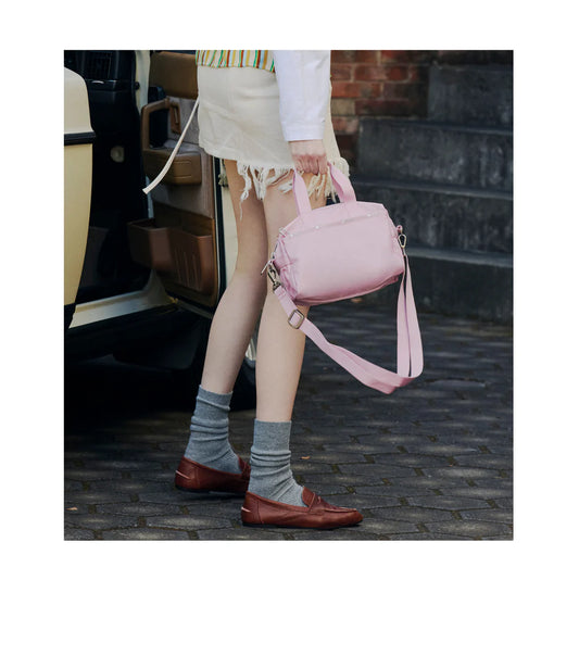 Small Uptown Satchel Soft Mauve C