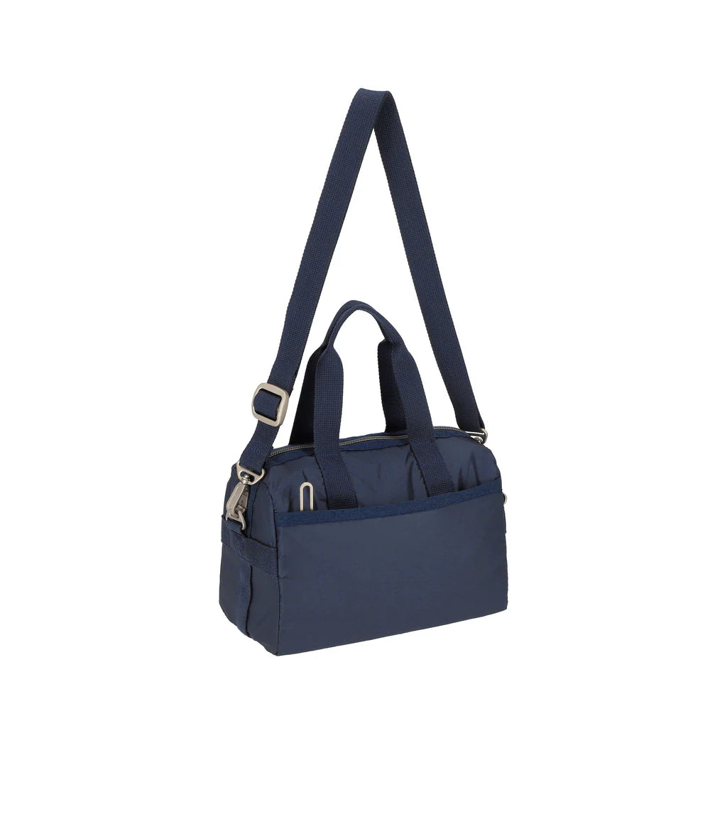 Small Uptown Satchel Dark Blue C