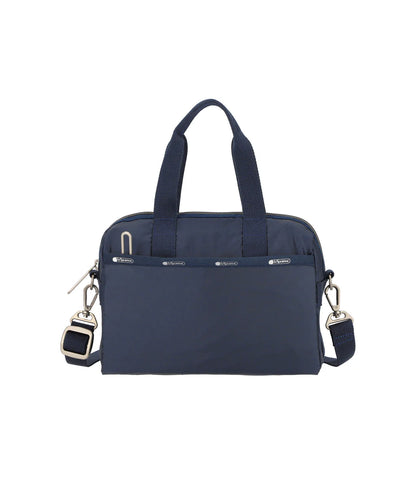 Small Uptown Satchel Dark Blue C