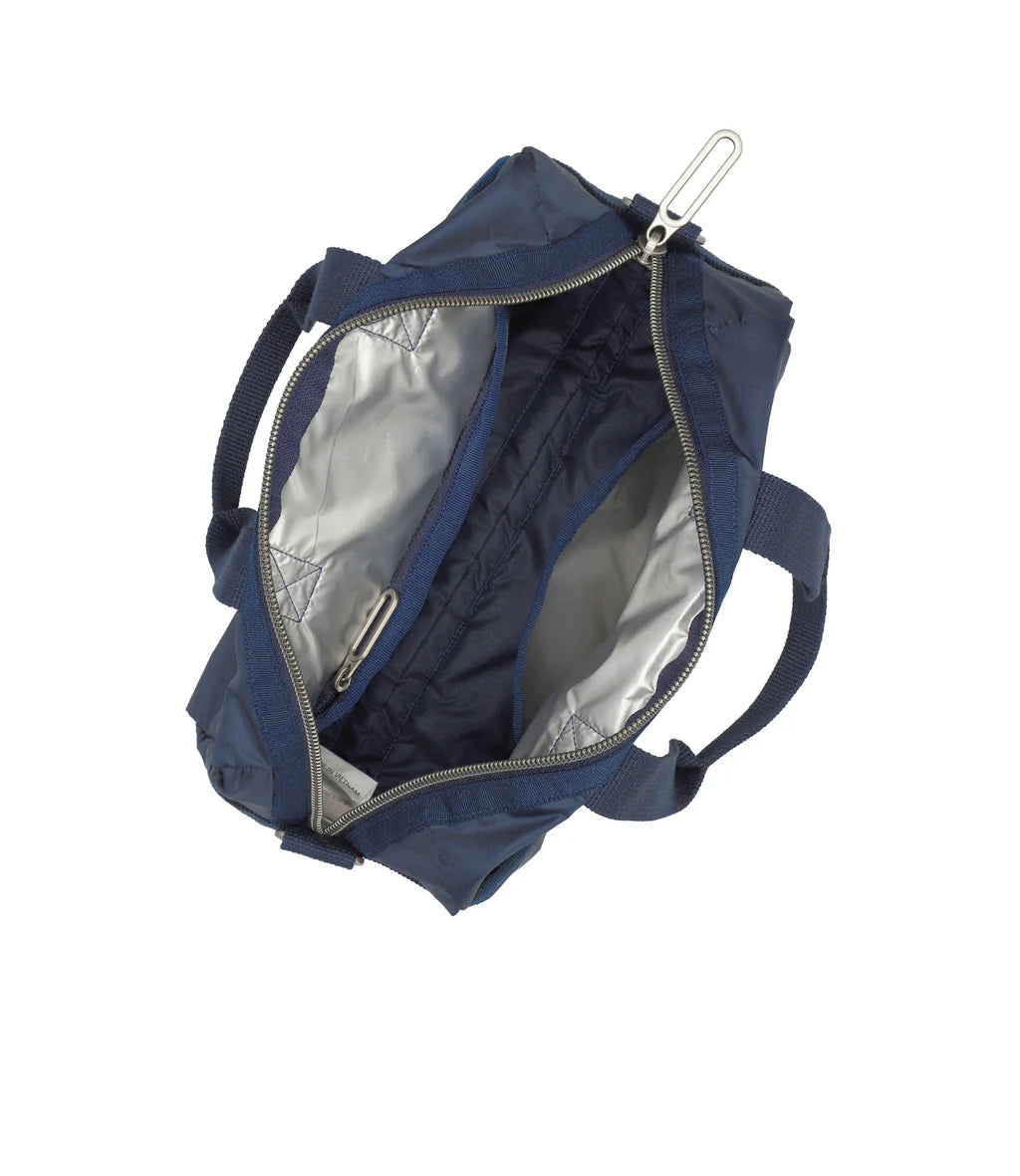 Small Uptown Satchel Dark Blue C