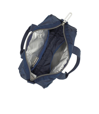 Small Uptown Satchel Dark Blue C