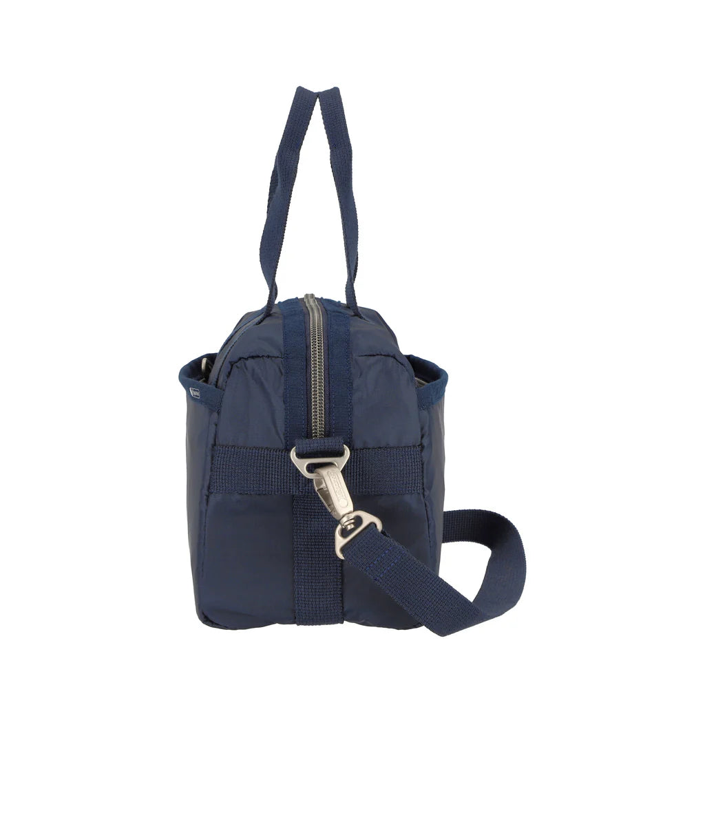 Small Uptown Satchel Dark Blue C