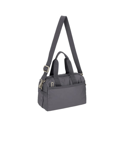 Small Uptown Satchel Shadow Grey C