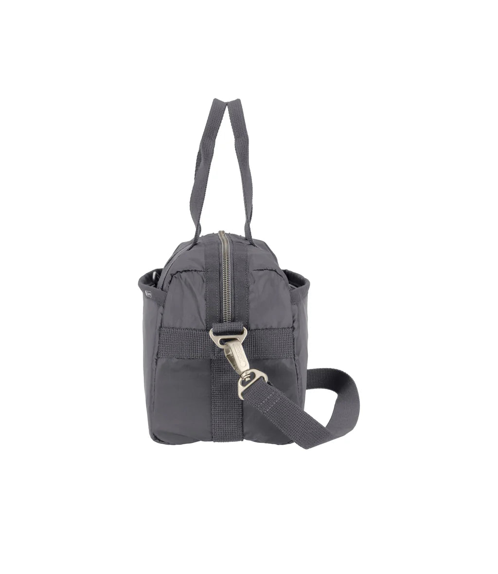 Small Uptown Satchel Shadow Grey C