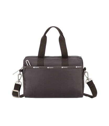 Small Uptown Satchel Dark Chocolate C