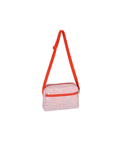 Daniella Crossbody Weave Pink