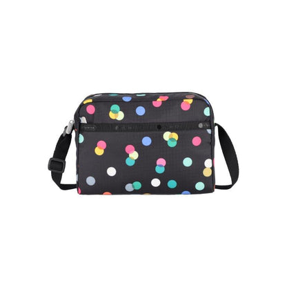 Daniella Crossbody Multicolor Dots Black