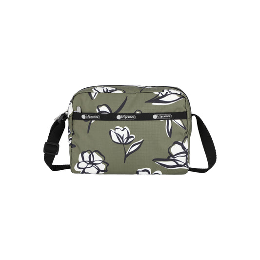 Daniella Crossbody Olive Floral Silhouette