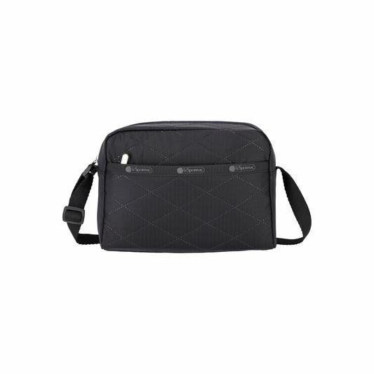 Daniella Crossbody Black Cross Deboss