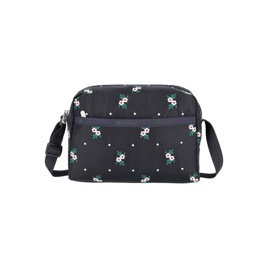 Daniella Crossbody Floral Lattice Embroidery