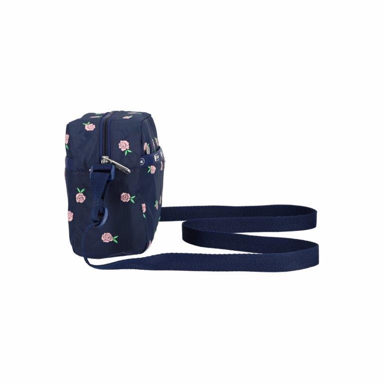 Daniella Crossbody Pink Roses Embroidery