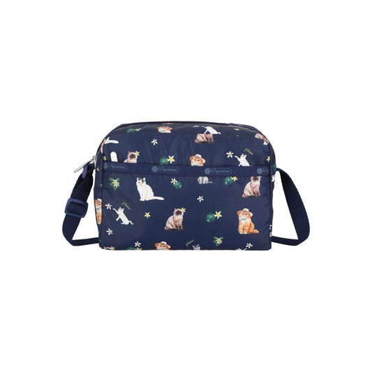 Daniella Crossbody Tropical Meow Cat