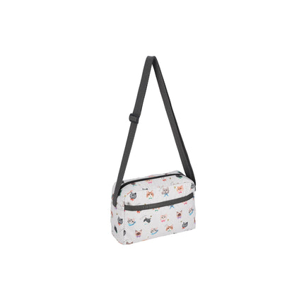 Daniella Crossbody Playful Cats Cool Gray