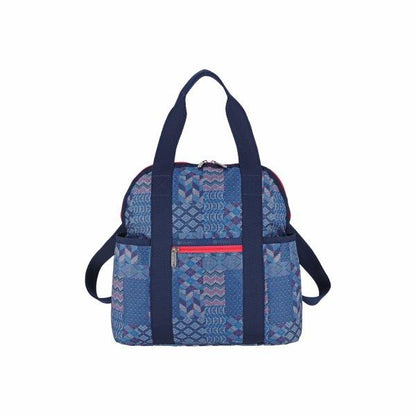 Patchwork Knit Double Trouble Backpack