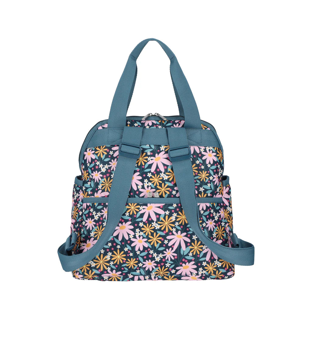 Double Trouble Backpack Retro Daisies