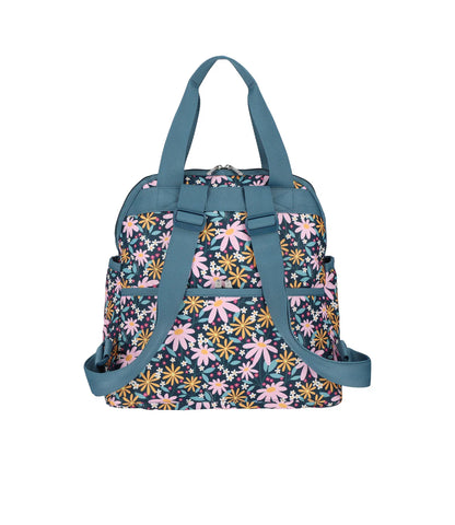 Double Trouble Backpack Retro Daisies