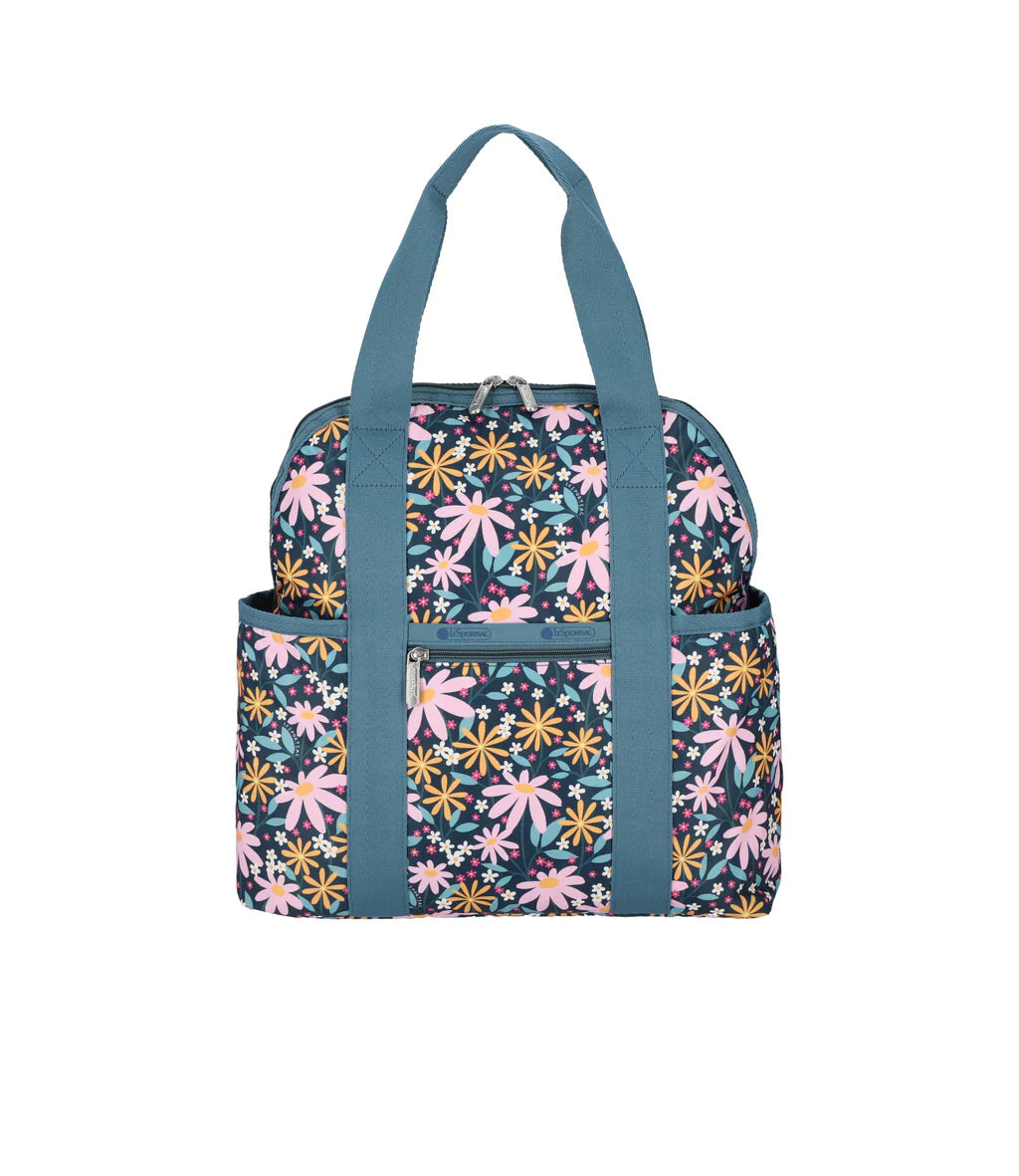 Double Trouble Backpack Retro Daisies