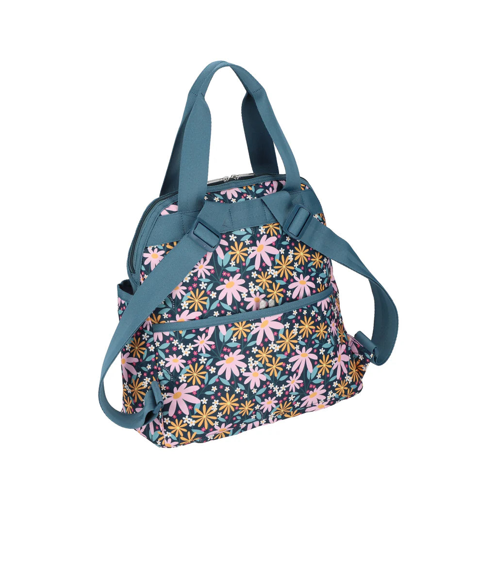 Double Trouble Backpack Retro Daisies