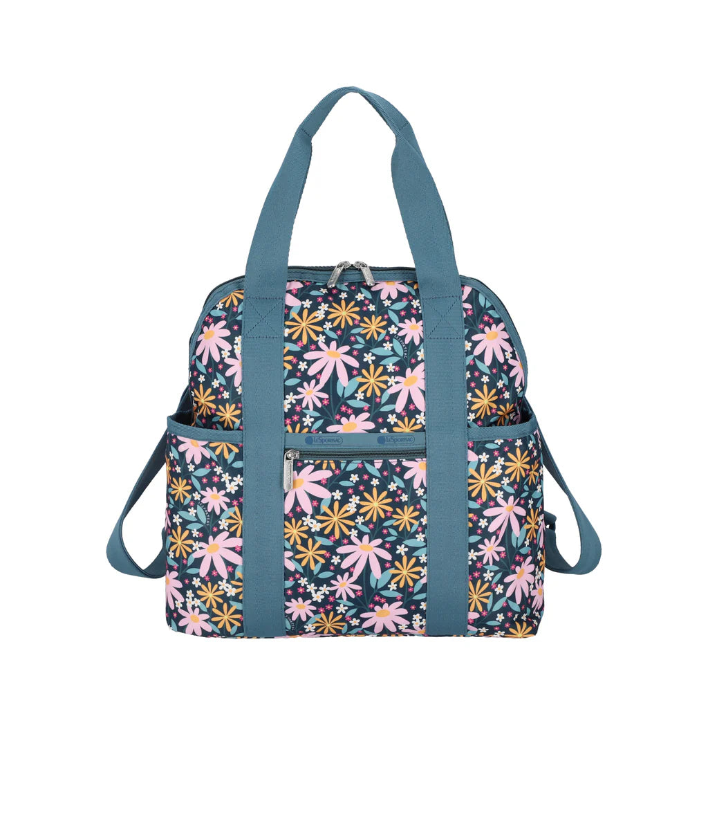 Double Trouble Backpack Retro Daisies
