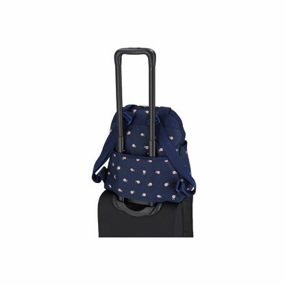 Double Trouble Backpack Pink Roses Embroidery