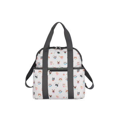 Double Trouble Backpack Playful Cats Cool Gray