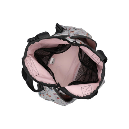 Double Trouble Backpack Playful Cats Cool Gray