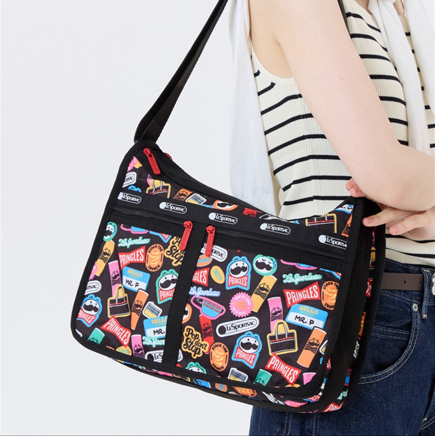 Lesportsac x Pringles Deluxe Everyday Bag Pringles Stickers