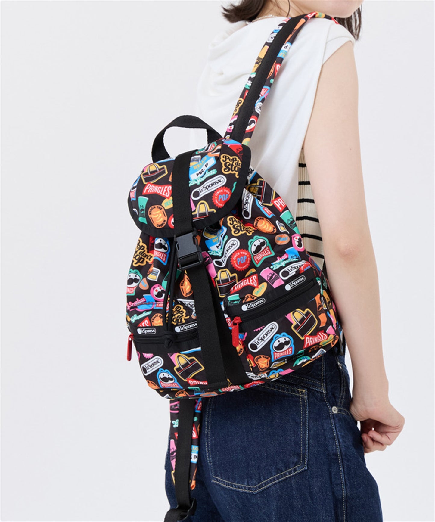 Lesportsac x Pringles Small Voyager Pringles Stickers