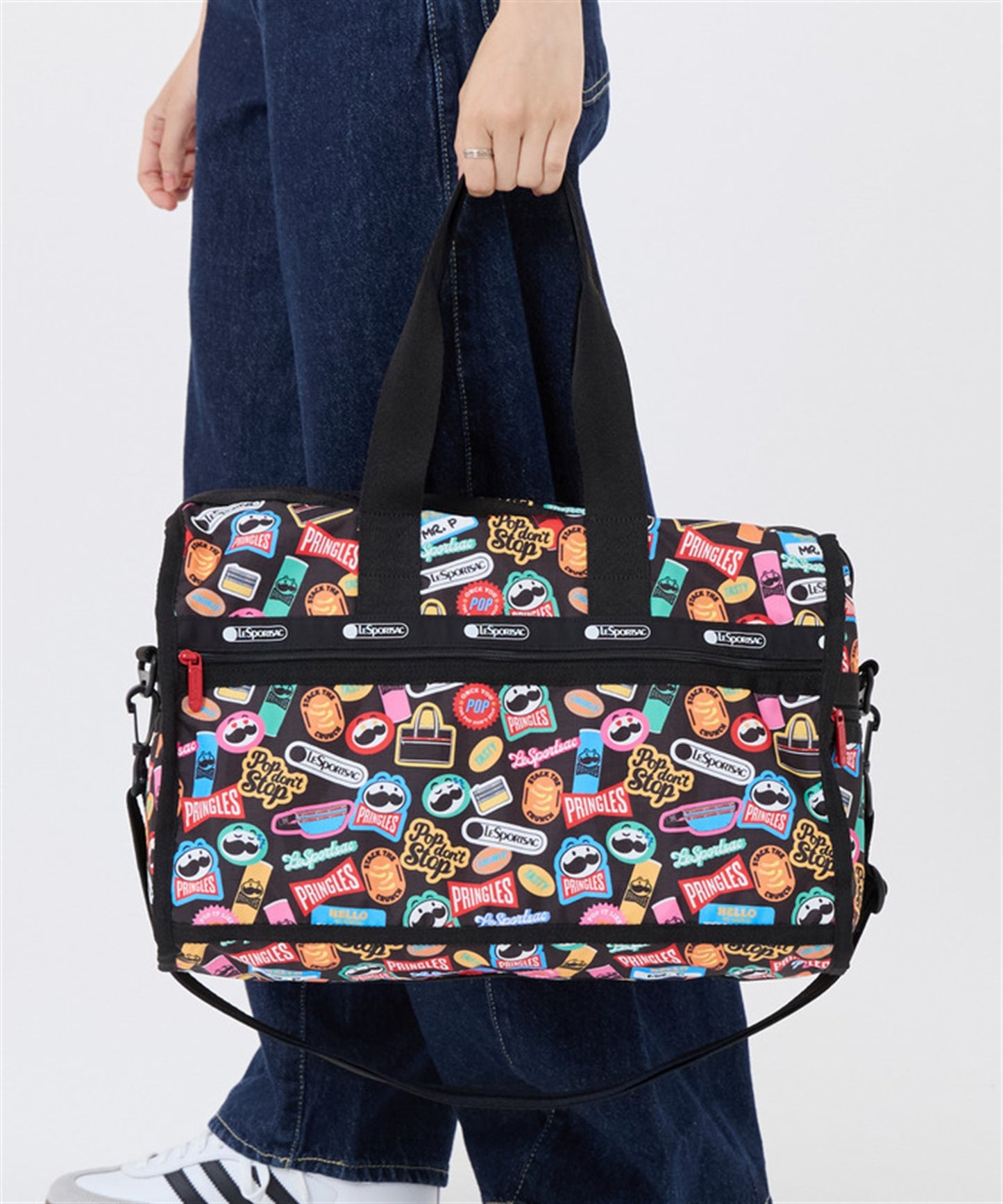 Lesportsac x Pringles Deluxe Medium Weekender Pringles Stickers