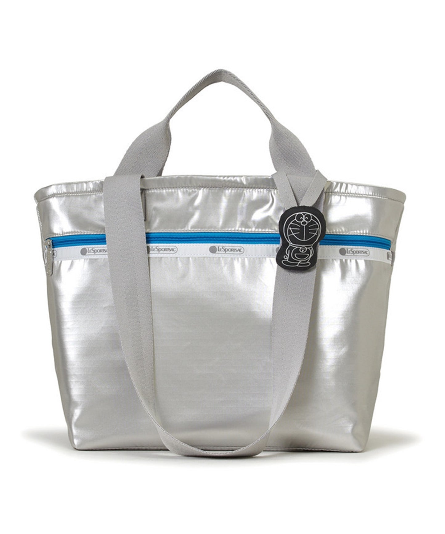 LeSportsac x Doraemon Two Handle Zip Tote Doraemon Silver Shine