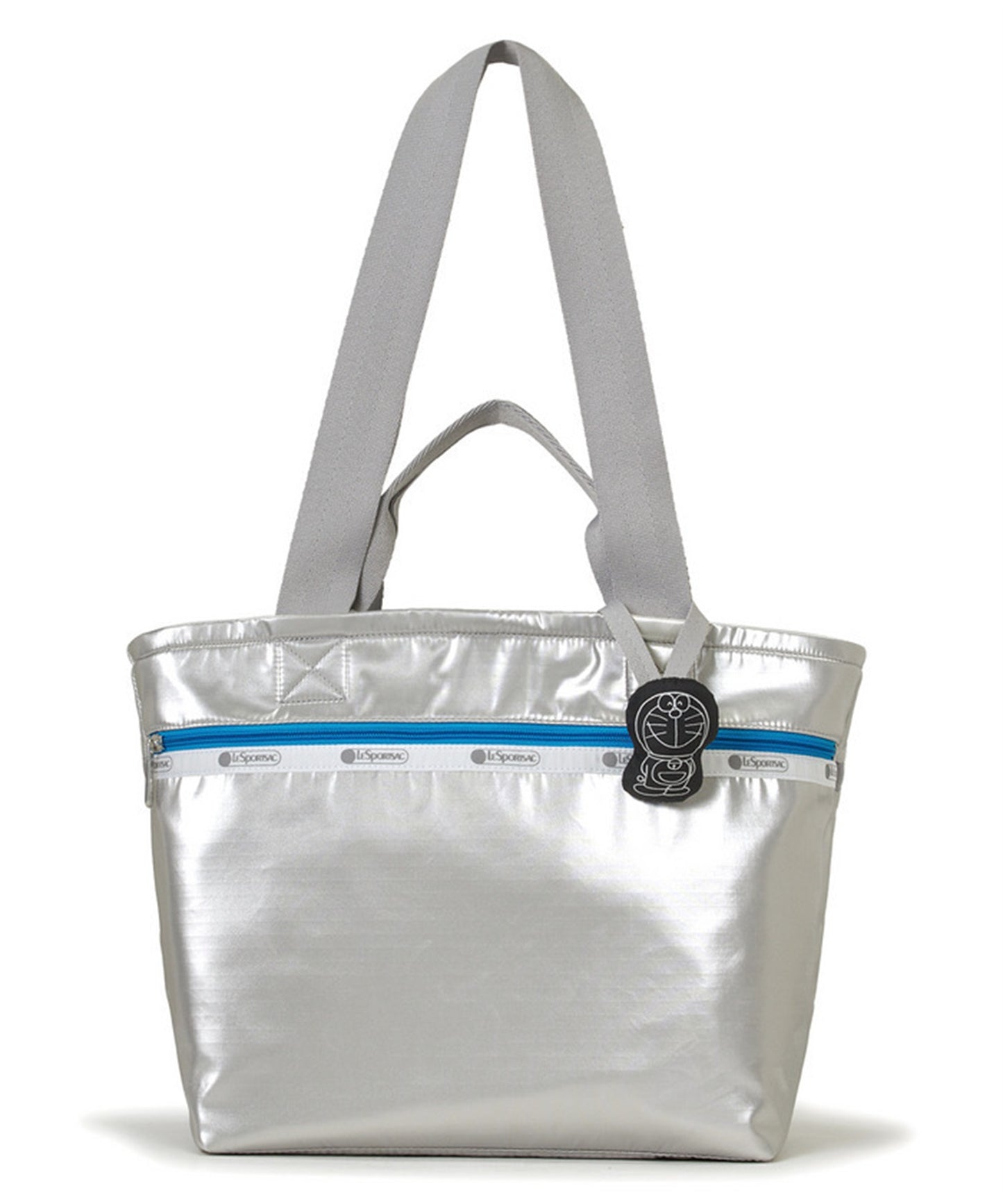 LeSportsac x Doraemon Two Handle Zip Tote Doraemon Silver Shine