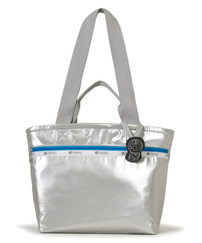 LeSportsac x Doraemon Two Handle Zip Tote Doraemon Silver Shine