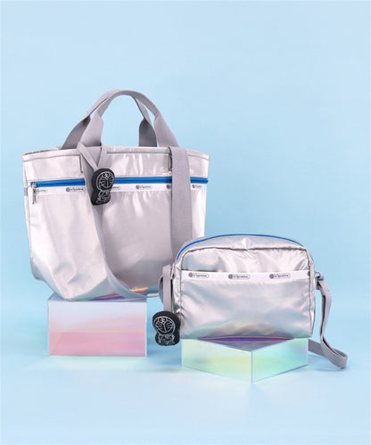 LeSportsac x Doraemon Two Handle Zip Tote Doraemon Silver Shine