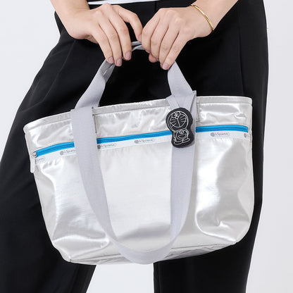 LeSportsac x Doraemon Two Handle Zip Tote Doraemon Silver Shine