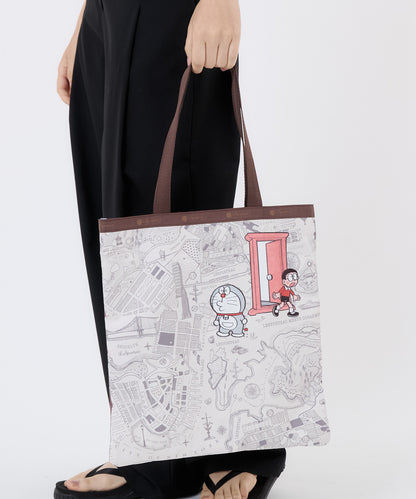 LeSportsac x Doraemon Large Emerald Tote Doraemon In NYC