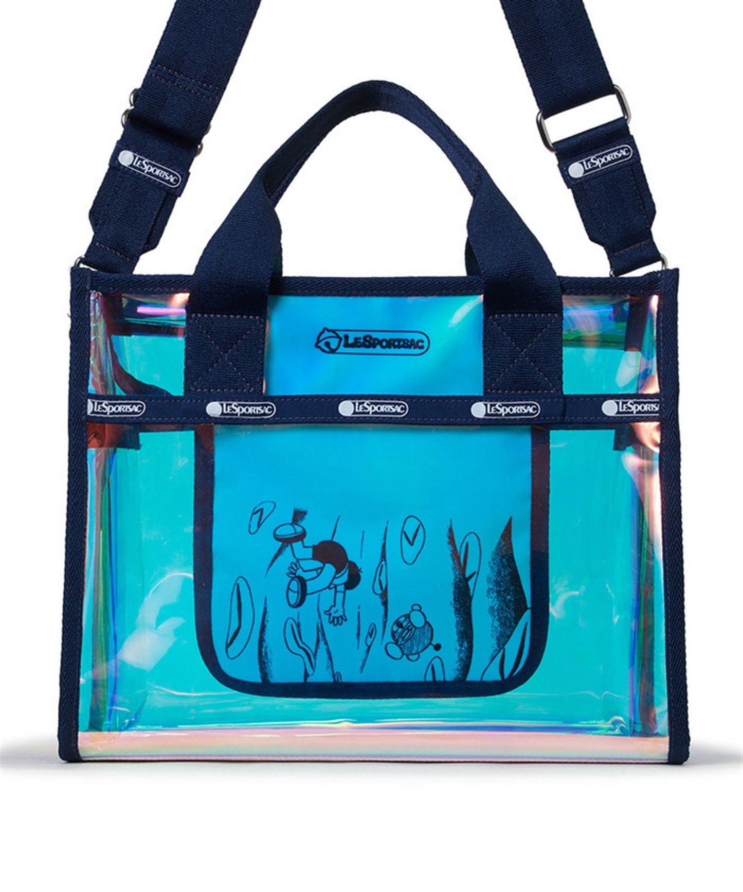 LeSportsac x Doraemon Clear Medium Top Handle Tote Time Machine