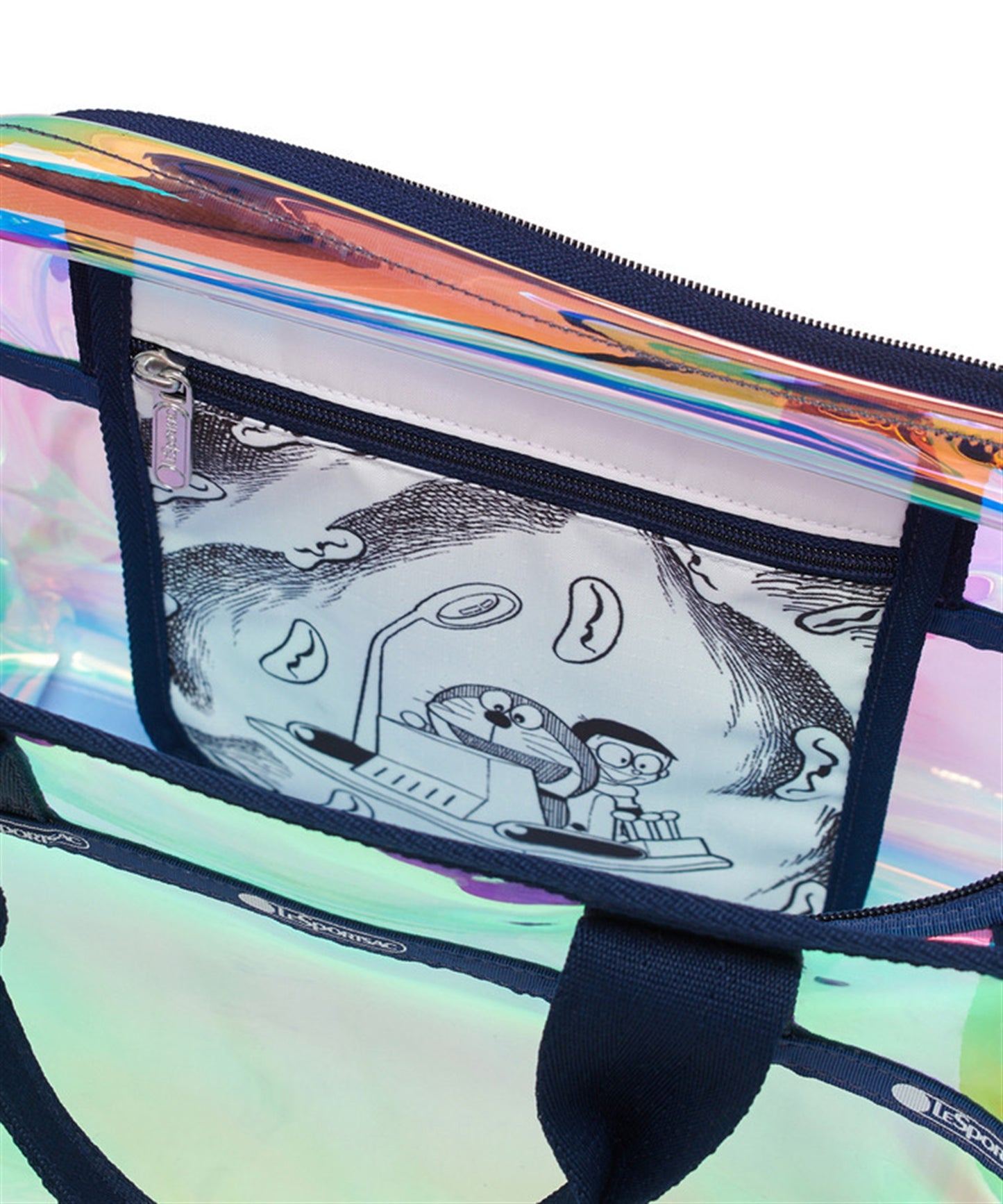 LeSportsac x Doraemon Clear Medium Top Handle Tote Time Machine