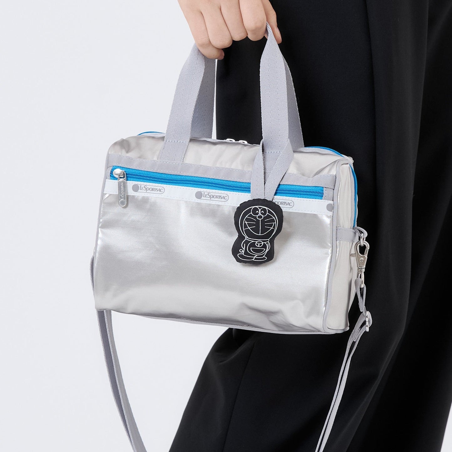 LeSportsac x Doraemon Everyday Small Satchel Doraemon Silver Shine