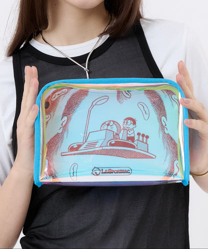 LeSportsac x Doraemon Clear Large Rectangular Cosmetic Time Machine