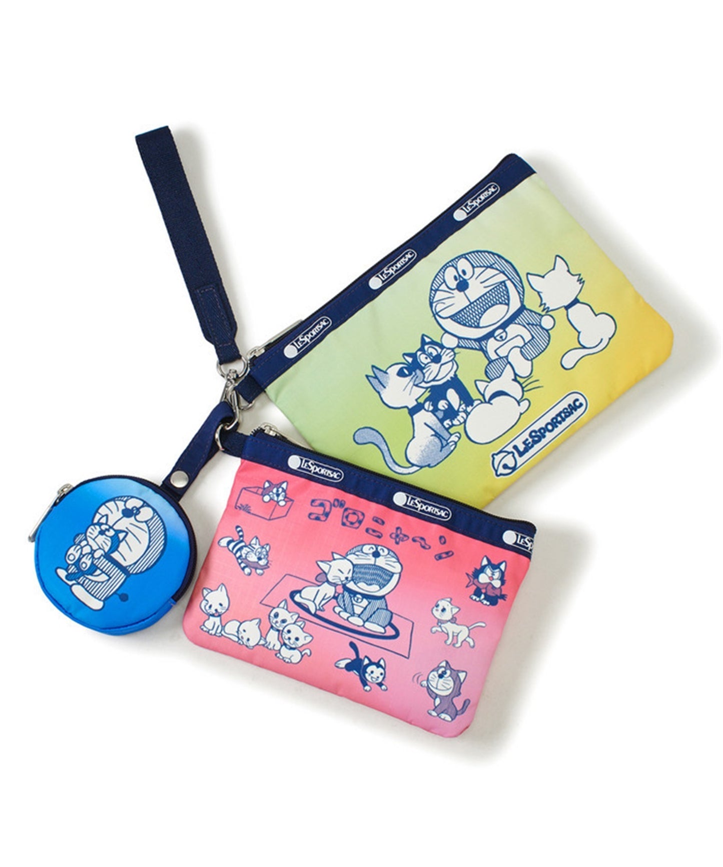 LeSportsac x Doraemon Wristlet Pouch with Round Charm