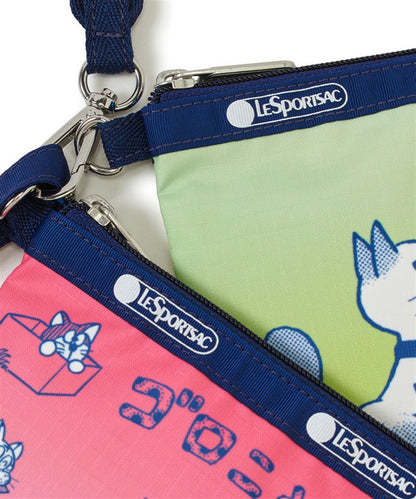 LeSportsac x Doraemon Wristlet Pouch with Round Charm