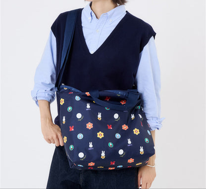 Lesportsac x Miffy Deluxe Easy Carry Tote Miffy Navy Polka Dot Acc