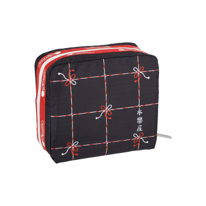 Medium Square Cosmetic Japanese Art Dog